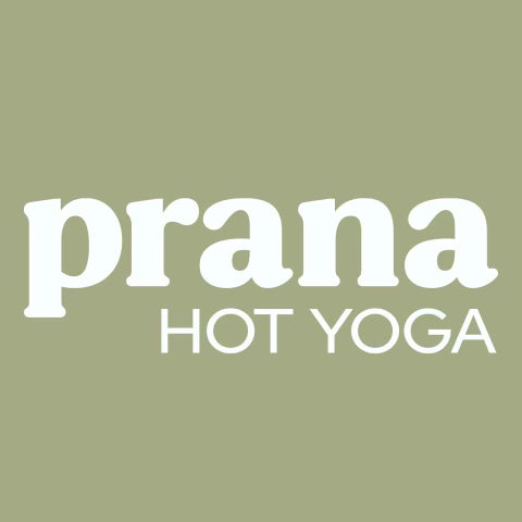 Prana Hot Yoga logo green and white